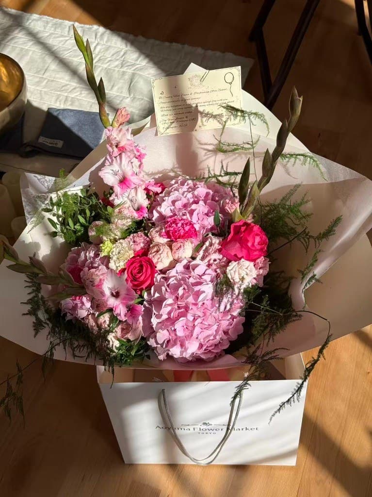 Flowers marking County Hall Dance Centre Opening Day