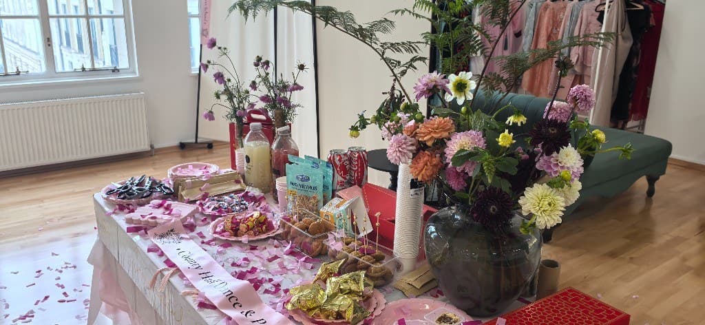 Celebration table at the Opening Day